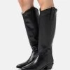 Pier One Leather - Cowboy/Biker Boots - Black 1 Pier One Leather - Cowboy/Biker Boots - Black -Shoe Style Sales 03bd72a676284880a1c2ae4410a8641f