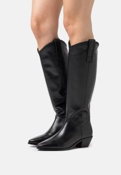 Pier One Leather - Cowboy/Biker Boots - Black
