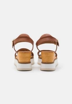 Pier One Leather - Platform Sandals - Cognac -Shoe Style Sales 0fbc658bfa324798b1ad18e3eb909465