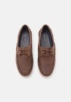 Pier One Leather Unisex - Boat Shoes - Brown -Shoe Style Sales 2cc90d7654d14629a73fee92c91bd40d
