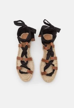 Pier One Leather - Platform Sandals - Black -Shoe Style Sales 33efe5963cca4c438680977f9fb9581d
