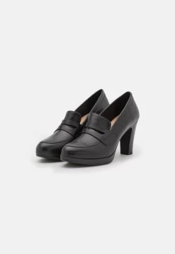Pier One Leather- Classic Heels - Black -Shoe Style Sales 3f7f214ba8e74ec590269e0ab4fb5408