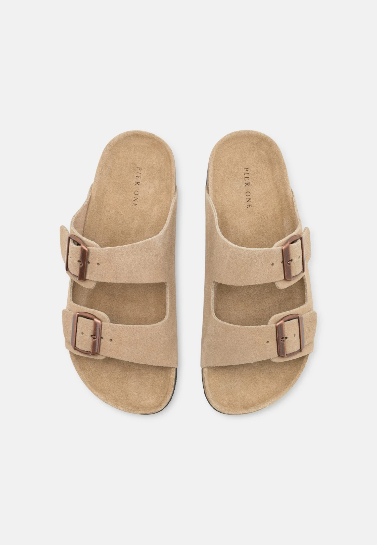Pier One Leather Unisex - Slippers - Beige 6 Pier One Leather Unisex - Slippers - Beige - Image 4