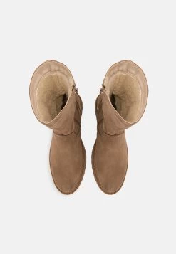 Pier One Leather Winter Boot - Boots - Taupe -Shoe Style Sales 6764689a7b054af99a293cad010b9f7b