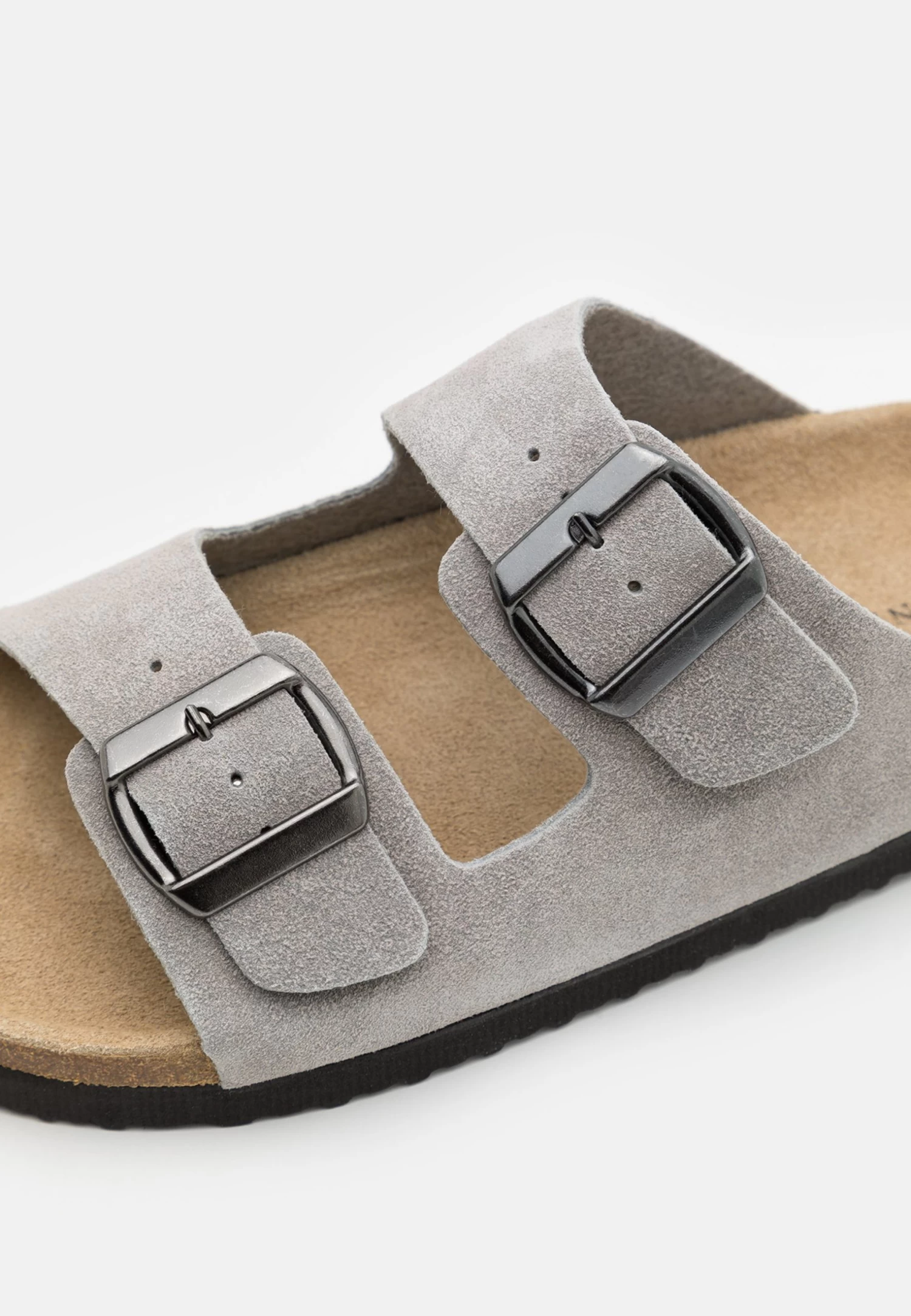 Pier One Leather Unisex - Slippers - Grey 8 Pier One Leather Unisex - Slippers - Grey - Image 6