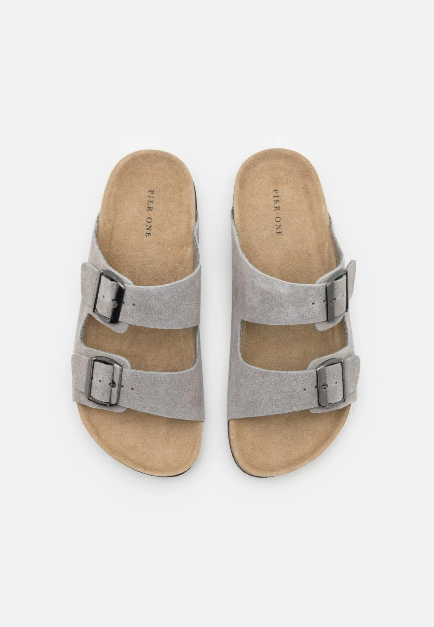 Pier One Leather Unisex - Slippers - Grey 6 Pier One Leather Unisex - Slippers - Grey - Image 4