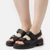 Pier One Leather- Sandals - Black -Shoe Style Sales 78e54eccd9e44fe8b9b433cbbbee109e