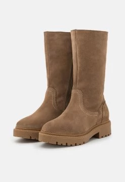 Pier One Leather Winter Boot - Boots - Taupe -Shoe Style Sales 83df9d01add942eaabb452a58120a742