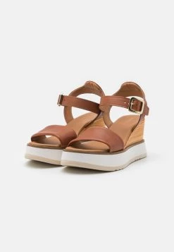 Pier One Leather - Platform Sandals - Cognac -Shoe Style Sales 876b39d7b9fe40eb819aeeec5d1ebd2c