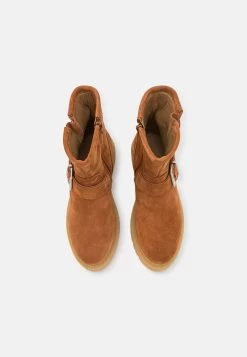 Pier One Leather - Cowboy/Biker Ankle Boot - Cognac -Shoe Style Sales 989fc67a2fac4f0ea7646bc4d30dab98