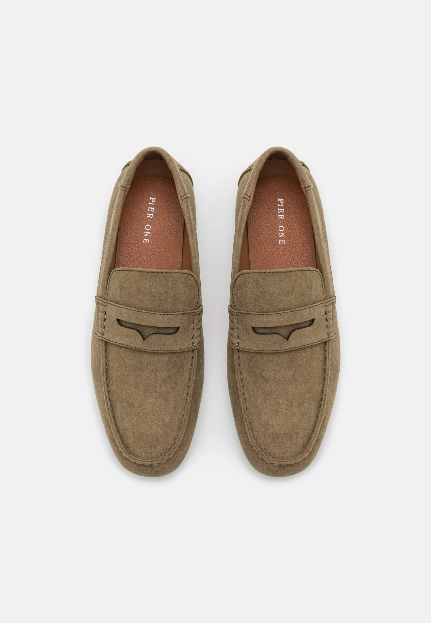 Pier One Unisex - Moccasins - Olive 6 Pier One Unisex - Moccasins - Olive - Image 4