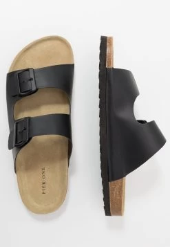 Pier One Unisex - Slippers - Black -Shoe Style Sales a98de5f417bd4f57b176937b18a12ab7