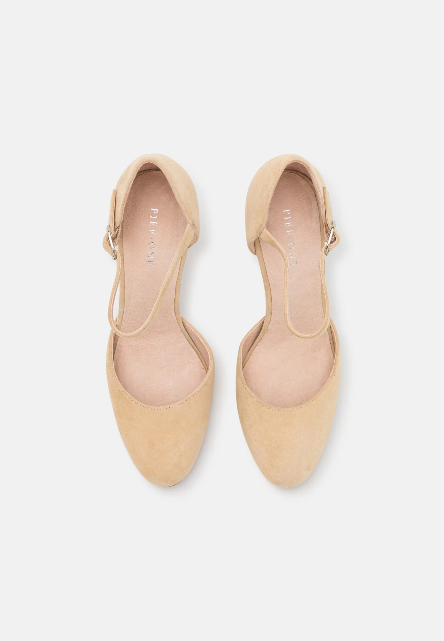 Pier One Leather- Classic Heels - Beige 8 Pier One Leather- Classic Heels - Beige - Image 6