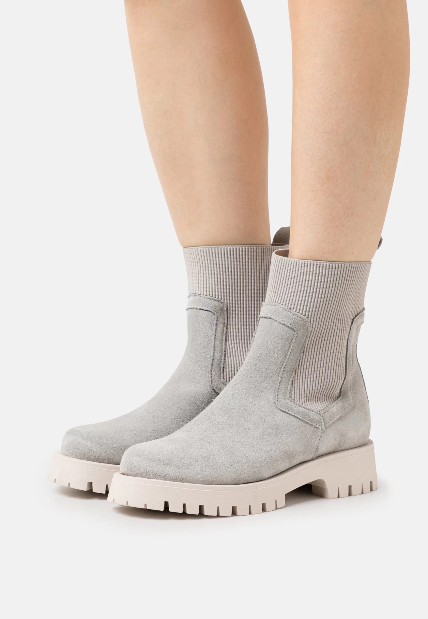 Pier One Leather - Platform Ankle Boots - Grey 3 Pier One Leather - Platform Ankle Boots - Grey