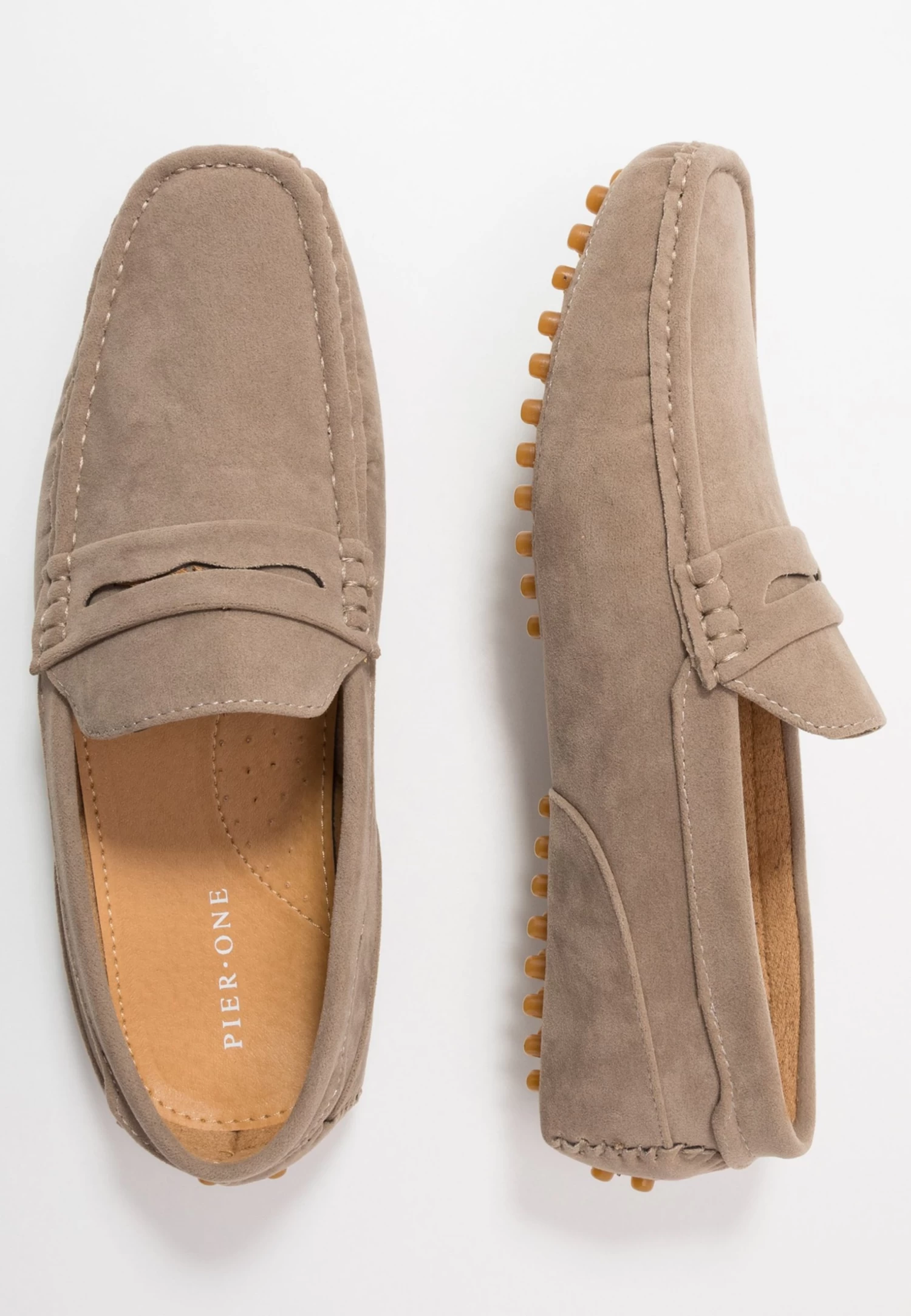 Pier One Unisex - Moccasins - Taupe 4 Pier One Unisex - Moccasins - Taupe - Image 2