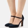 Pier One Leather- Classic Heels - Dark Blue -Shoe Style Sales cef9773650074aef90b2d6c234be4b14
