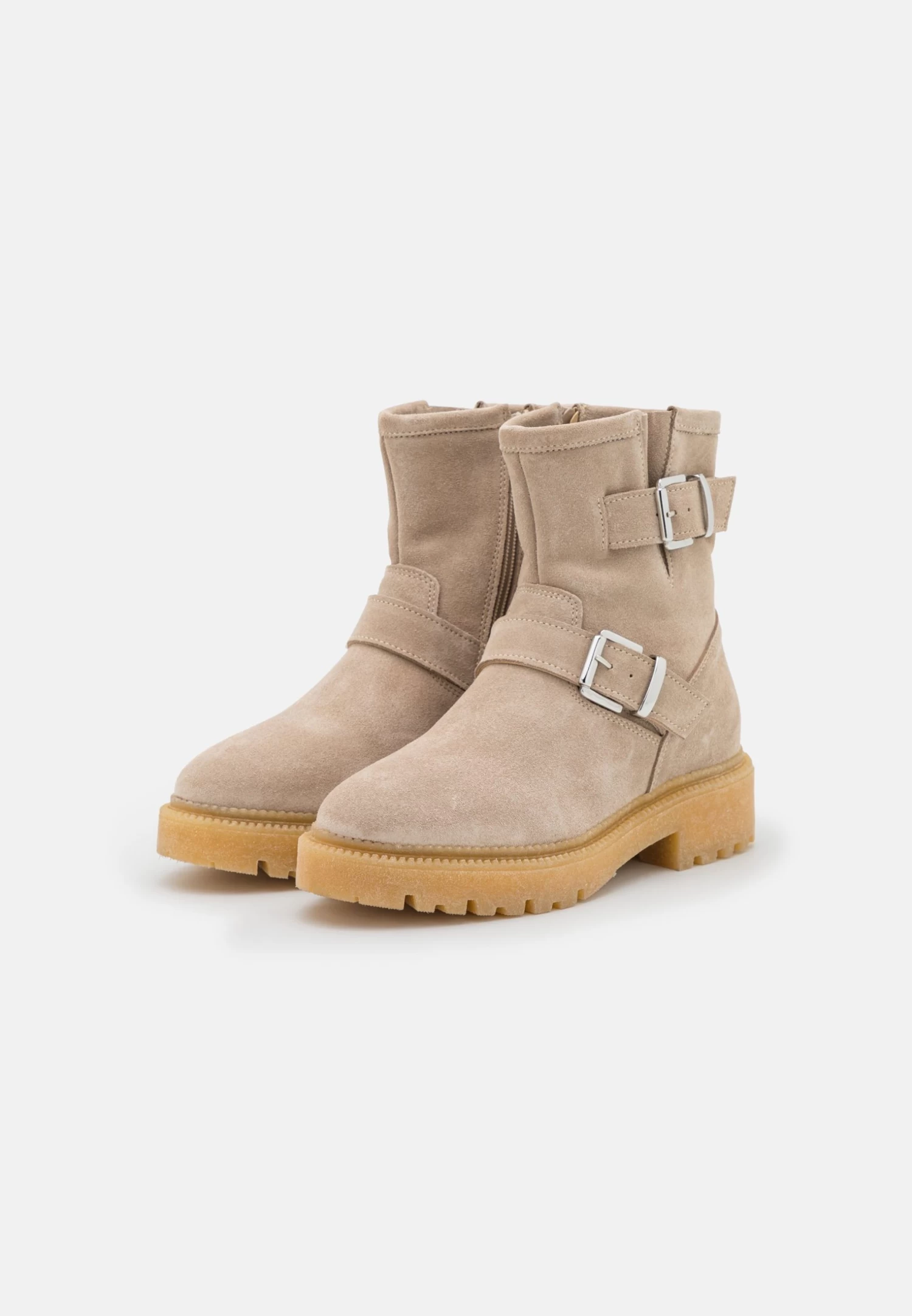 Pier One Leather - Cowboy/Biker Ankle Boot - Beige 5 Pier One Leather - Cowboy/Biker Ankle Boot - Beige - Image 3