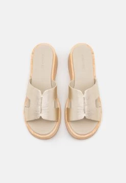 Pier One Leather - Clogs - Gold -Shoe Style Sales e006cf8265204564bac3d48b81a35547