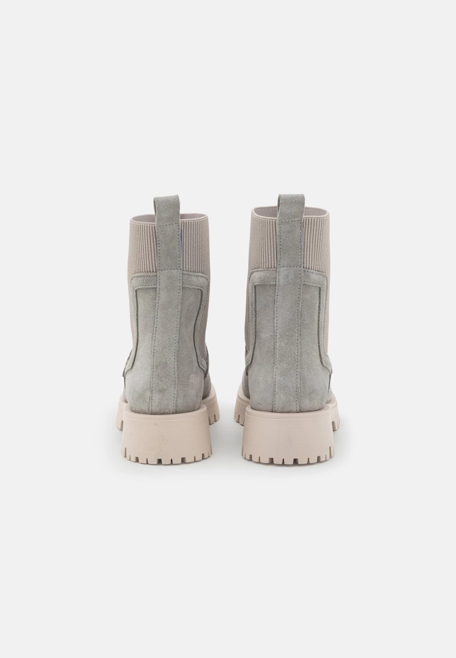 Pier One Leather - Platform Ankle Boots - Grey 6 Pier One Leather - Platform Ankle Boots - Grey - Image 4